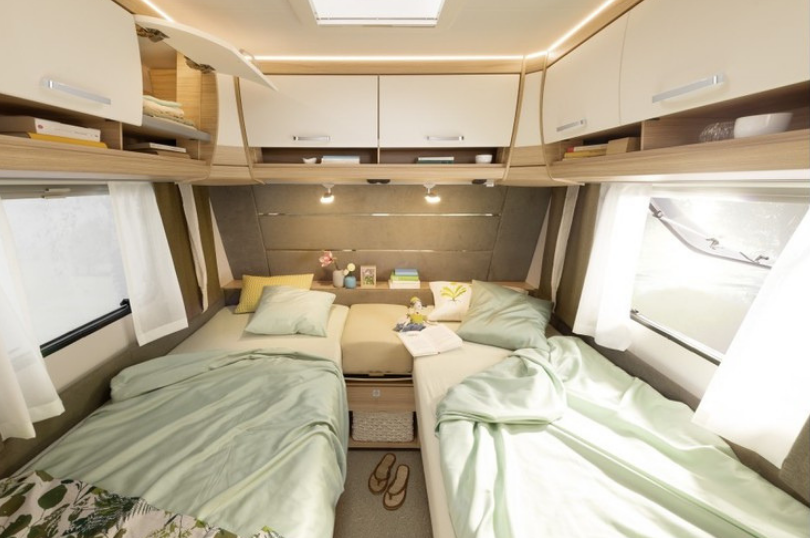caravan enkele bedden