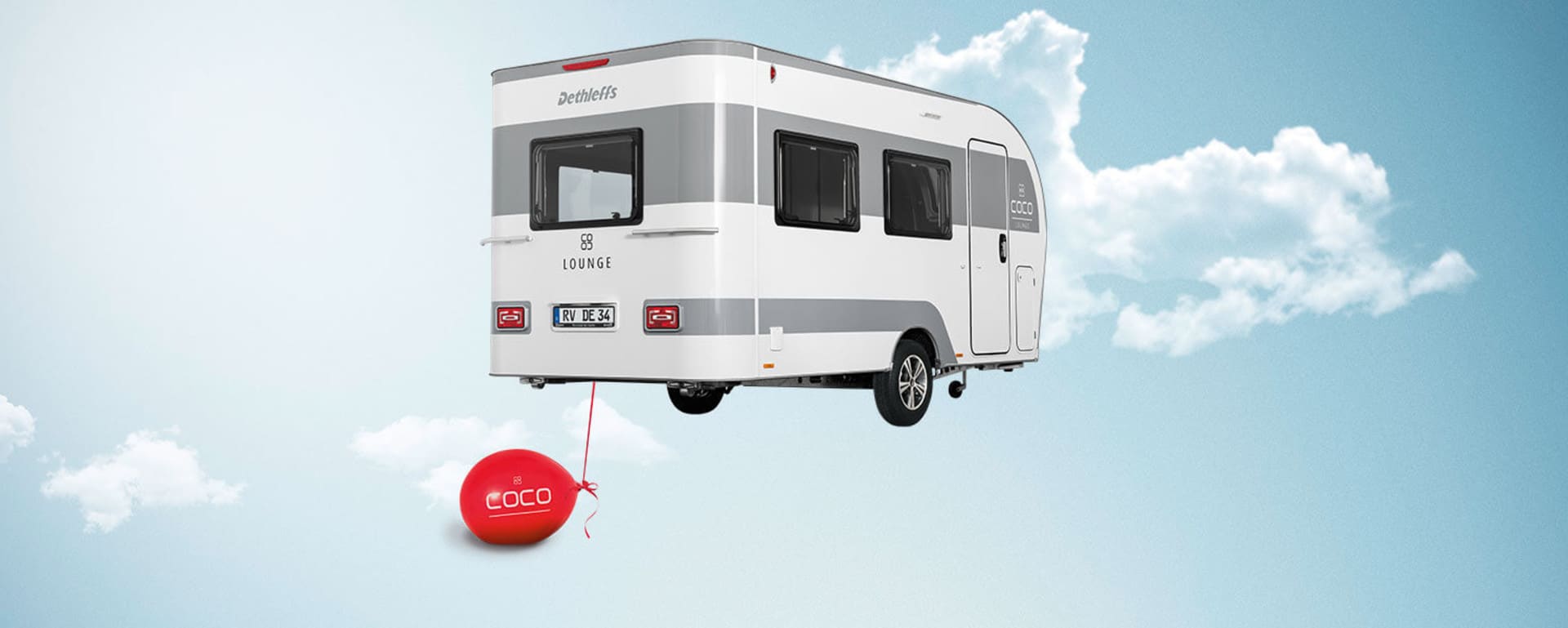 Dethleffs caravan coco lounge banner