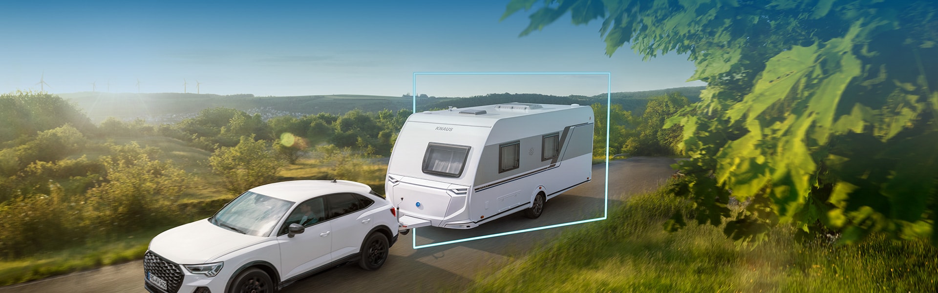 Knaus sport caravan banner