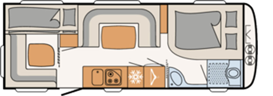 Dethleffs camper 650 fmk indeling